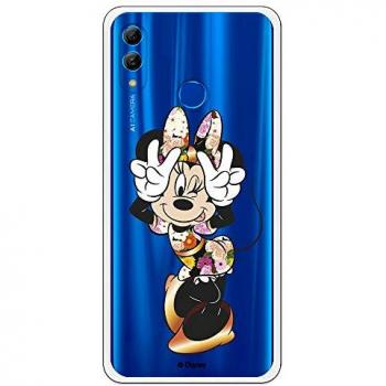Funda para Huawei P Smart 2019 Oficial de Disney Minnie Posando - Clásicos Disney, Carcasa de silicona flexible con licencia oficial de Disney, diseñada para proteger el móvil