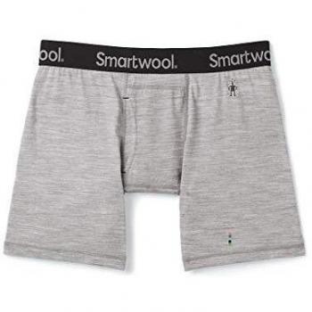 Smartwool Calzoncillos Tipo bóxer para Hombre Merino 150, Color Gris Claro, Talla S