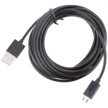 CABLEPELADO Micro USB Cable de Carga de Energía 3 Metros Largo para Compatible con PS4 Controlador Inalámbrico