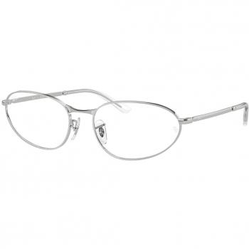 Ray-Ban RX3734V 2501 Armazones para Hombre Plateadas, Lentes Recetados, Gafas Graduadas, Color Plateado