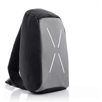 InnovaGoods, Mochila Antirrobo Cruzada Unisex adulto, Gris, 20 x 29 x 8 cm