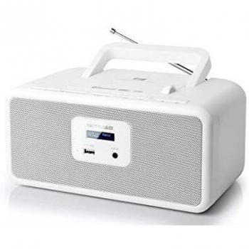 Radio portátil MUSE M-32 DBW DAB+/FM con Bluetooth y reproductor de CD/MP3 Blanco