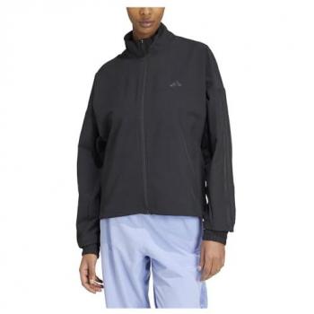 adidas Pacer Chaqueta de Entrenamiento para Mujeres - Negro, Sudadera Deportiva con diseño tonal, 3 Stripes Woven, ideal para gimnasio y actividades deportivas