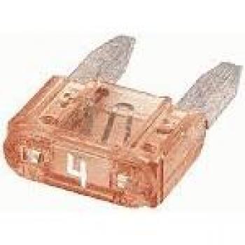 Fusible Mini Plástico Hella 4A Rosa - Paquete de 50 unidades