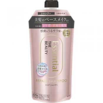 Kao Essential Beauty Repair Shampoo Refill 340ml - Damage Care Hair Texture Treatment