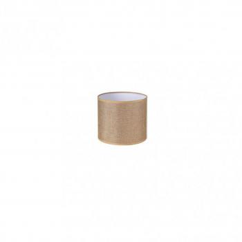 Pantalla Cilindrica Jin Pinza Marron 14Dx14dx13h Cm Tejido Saco-yute