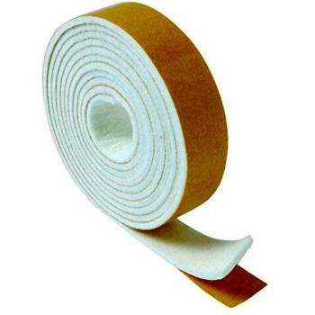 Brinox B62730B Deslizadores Fieltro, Blanco, 19 mm x 2 m