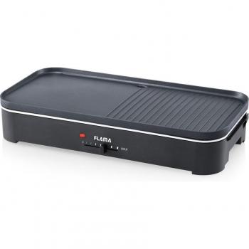 Asadora Flama 4840FL - Parrilla de contacto Dúo, 2200W, diseño compacto, placas antiadherentes, termostato ajustable, fácil limpieza
