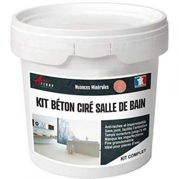 Kit de Microcemento Impermeable para Baño - Rocou Naranja Cobre - 10 m² (2 Capas) - Arcane Industries