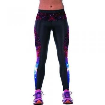 Ninimour Mujer Pantalones elásticos 3D Digital Print Tight Stretchy Sports Pants Leggings