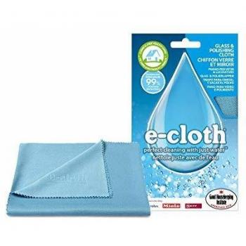 Polti EGC E-Cloth Paño de Microfibra para Limpiar vidrios, Ventanas, Espejos, Limpieza óptima sin Halos, Lavables en Lavadora hasta 90°, Compuesto, Diversos Colores, 17x10x2 cm