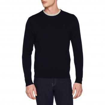 Scalpers Round Neck, Jersey para Hombre, Azul Navy, Small
