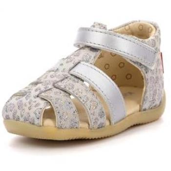 Kickers Bigflo-2 Beige Leopard Baby Girl Sandals