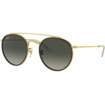 Ray-Ban Round Double Bridge Gold Sunglasses RB3647N 9238/71 51-22 Legend Gold Unisex