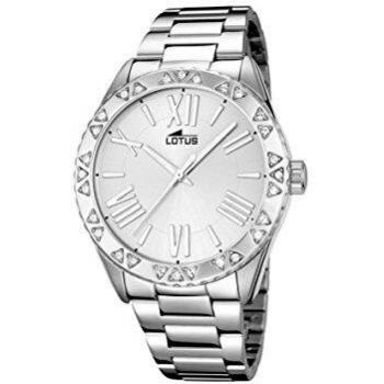 Lotus Reloj de Cuarzo para Mujer con Plata Esfera analógica Pantalla y Plata Pulsera de Acero Inoxidable 15991/1