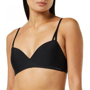 Sujetador Push-Up Sin Aros Calvin Klein Seductive Comfort Mujer Negro 85C