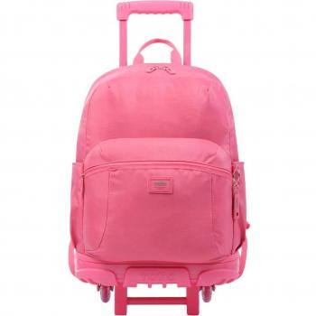 Mochila escolar con ruedas grande rosa - Trik