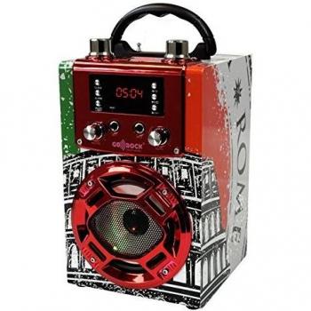 Altavoz BLUETOOTH con función KARAOKE, con pantalla LED y luces disco. GO-ROCK GR-WSK121.