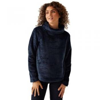 Regatta Women's Bardou II Velour Fleece Sweatshirt - Navy, Size 14