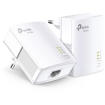 TP-Link TL-PA7017 KIT PowerLine Network Adapter 1000 Mbit/s Ethernet LAN White 2 pc(s) AV1000 Gigabit Powerline Ethernet Adapter Starter Kit, Plug & Play