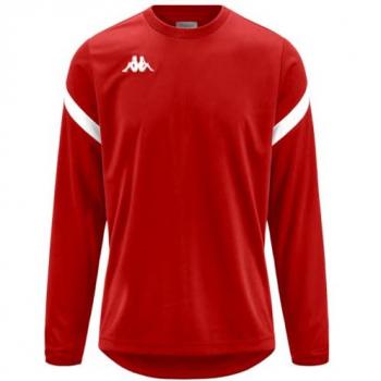 Sudadera Kappa Dolvano para hombre, roja y blanca, talla M
