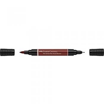 Rotulador Pitt Artist Pen Doble Punta Tinta China Faber-Castell Rojo India