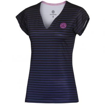 BIDI BADU Bella Tech V de té con cuello – Black/Darkblue