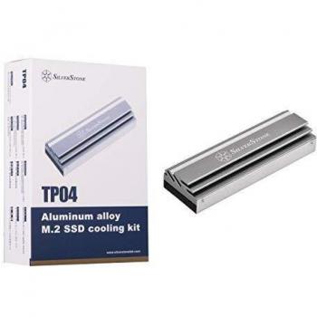 Disipador Pasivo M.2 SilverStone TP04 - Aluminio, Color Gris Titanio