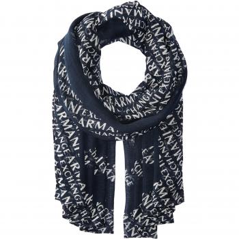 Armani Exchange The AX Bufanda, Azul