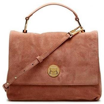 Coccinelle Liya Suede Bolso de Mano Rosa Antiguo