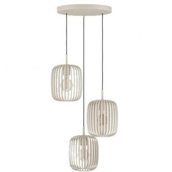 Lámpara Colgante Romazzina, Ø 46 cm, 3 Luces, Acero Color Arena