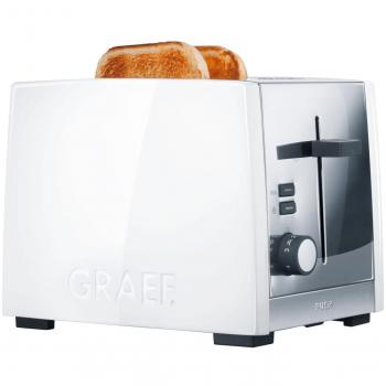 Graef TO 81, Acero inoxidable, Blanco, 1010 W, 230 V, 195 x 260 x 195 mm, Aluminio, Acero inoxidable - Tostadora