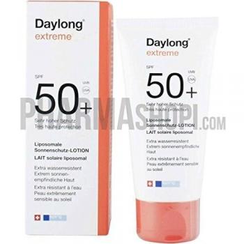 Daylong Extreme Lait Solar Liposomal SPF 50+ 100 ml - Crema Solar para Rostro y Cuerpo, Todos Tipos de Piel, Filtros UVA/UVB Amplio, Aloe Vera y Vitamina E