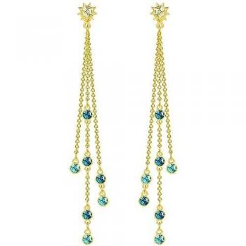 Swarovski Pendientes del Pasado Verano, Chapado en Oro 5379718