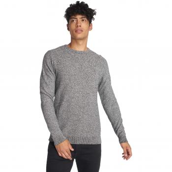 JACK & JONES Jjestructure Knit Crew Neck Noos, suéter para Hombre, Gris