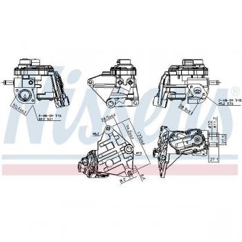 Válvula EGR NISSENS 98348 - Válvula de recirculación de gases, compatible con múltiples modelos de vehículos, fabricada en materiales de alta calidad para garantizar durabilidad y rendimiento óptimo, diseño específico para facilitar