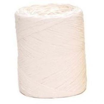 Cinta de regalo de rafia blanca de 4 mm x 200 m