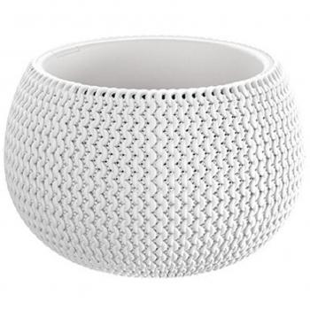 Maceta Redonda con Deposito Splofy Bowl de Plastico en Color Violeta 23,9x23,9x16,1 Cm