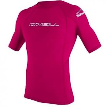 ONEILL WETSUITS O'Neill - Camiseta de Neopreno Juvenil con protección UV, Manga Corta, Cuello Redondo Rosa Rojo sandía Talla:8