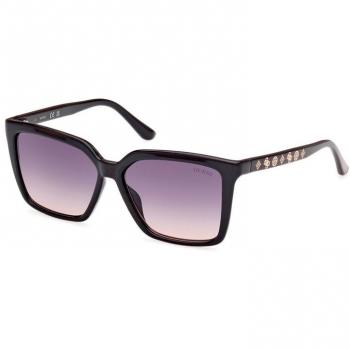 Guess GU00099 Women's Sunglasses Shiny Black Gradient Smoke 55mm