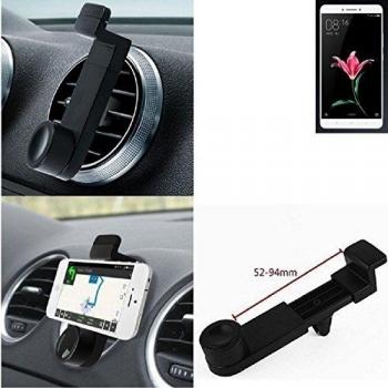 Titular Smartphone para el coche para Xiaomi Mi Max. Parrilla del coche montaje del sostenedor del coche para el teléfono inteligente. De aplicación universal. Negro. Fácil de instalar, sujeción segura. Utilizar el teléfono como un dispositivo de nav