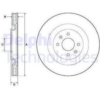 Disco de freno DELPHI BG4689C