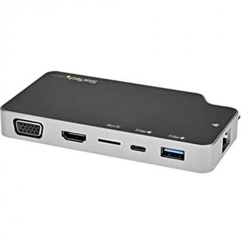 Power Delivery, 2-Port USB Hub, MicroSD, GbE - USB 3.1 Gen 2 Type-C Mini/Travel Dock