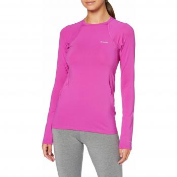 Columbia Midweight - Camiseta de Manga Larga para Mujer, Mujer, 1639021, Fucsia, Large