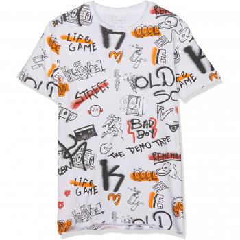 NAME IT Nkmbarano SS Top, Camiseta para Niños, Blanco Bright White, 122