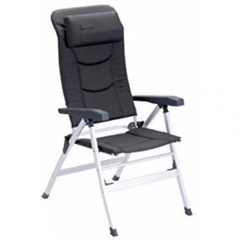 Silla de Camping Reclinable Isabella Thor Gris Oscuro