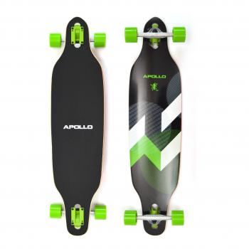Longboard Apollo 38 Edición Especial, Madera Multicapa, Flex Ideal, Alta Velocidad ABEC, Drop-Through Freeride
