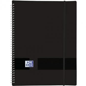 Oxford Live & Go, Carpeta de Fundas Plástico A4, 30 Fundas Transparentes, Color Negro