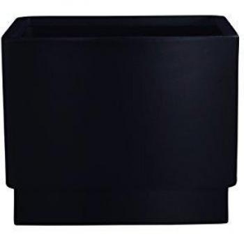 Hobby Flower Basic - Maceta Cuadrada con Sistema de Auto-riego, 35 x 35 x 35 cm, Color Negro
