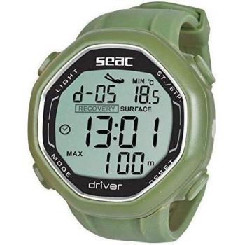 SEAC Driver Computadora de muñeca para apnea con Descarga de Datos, Adultos Unisex, Verde